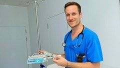 Mediziner Max Augustin von der Klinik Favoriten ist mit Kollegin Cristina Groze maßgeblich an der Studie zur Erforschung des Medikaments beteiligt. Sie sind Mitarbeiter des bekannten Infektiologen und Abteilungschefs Christoph Wenisch. (Bild: Tomschi Peter)