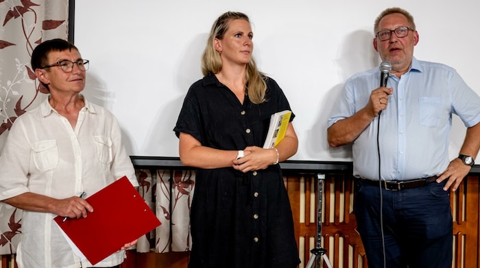 Kleinzells Bürgermeister Falkinger, Steinbrunner von der Universität und Metz von der ...