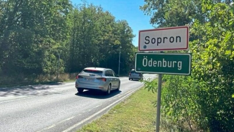 Bei einer wilden Verfolgungsjagd der ungarischen Polizei auf der Landstraße nach Sopron ist der schwere Unfall passiert. (Bild: Schulter Christian)