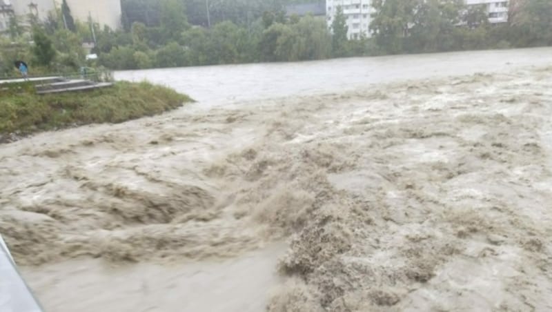 Die Sill bei der Einmündung in den Inn bei Innsbruck. (Bild: Peter Freiberger)