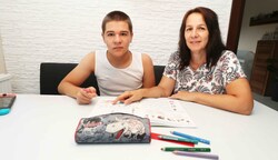 Mama Silvia unterrichtete jahrelang ihren Sohn Marcel zu Hause.