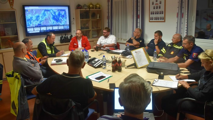 Angespannte Mienen bei der Schärdinger Feuerwehr