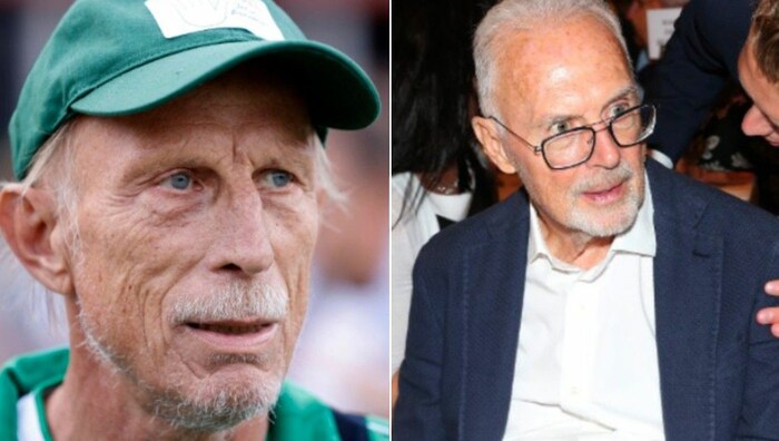 Christoph Daum (li.) und Franz Beckenbauer