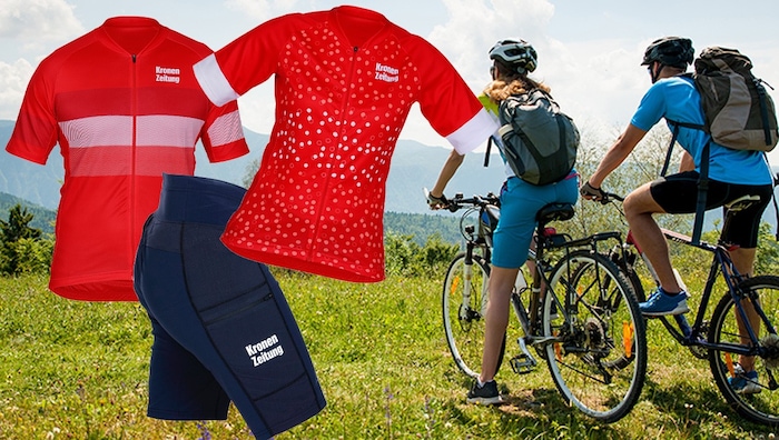 Unter allen Teilnehmern verlosen wir noch je 5 „Krone“ - Radoutfits von Schöffel für Damen und ...