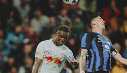 Nutzt aktuell seine Chance: Innenverteidiger Baidoo (li.) (Bild: Jasmin Walter - FC Red Bull Salzburg)