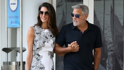 Amal und George Clooney legten in Venedig einen stylishen Auftritt hin. (Bild: Giandomenico D'Angelo / PA / picturedesk.com)