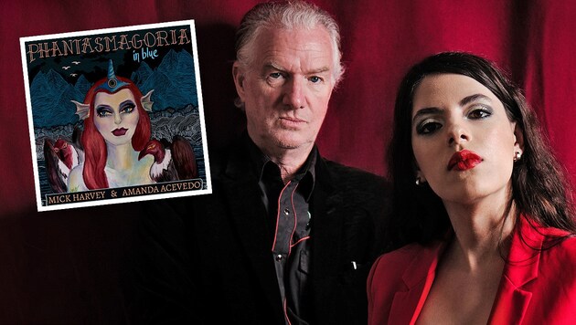 Ein ungleiches und generationsübergreifendes Duo: Mick Harvey & Amanda Acevedo. (Bild: Mute Records, Matthew Ellery, Krone KREATIV)