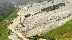 Zehn Personen wurden aus dem Raurisertal ausgeflogen. (Bild: WLV/Gebhard Neumayr)