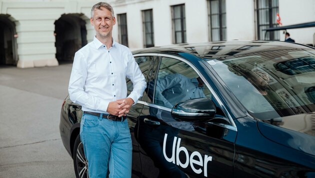 Martin Essl von Uber Österreich freut sich, nun auch in Innsbruck tätig zu sein. (Bild: Niklas Stadler)
