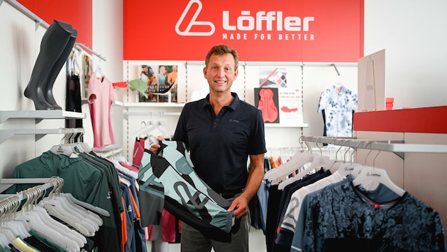 Löffler-Geschäftsführer Otto Leodolter freute sich 2022/23 mit 33,99 Millionen Euro über den besten Umsatz aller Zeiten. (Bild: Markus Wenzel)