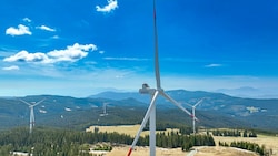 Der Windpark versorgt 17.000 Haushalte und damit fast das ganze Lavanttal. (Bild: Kelag)