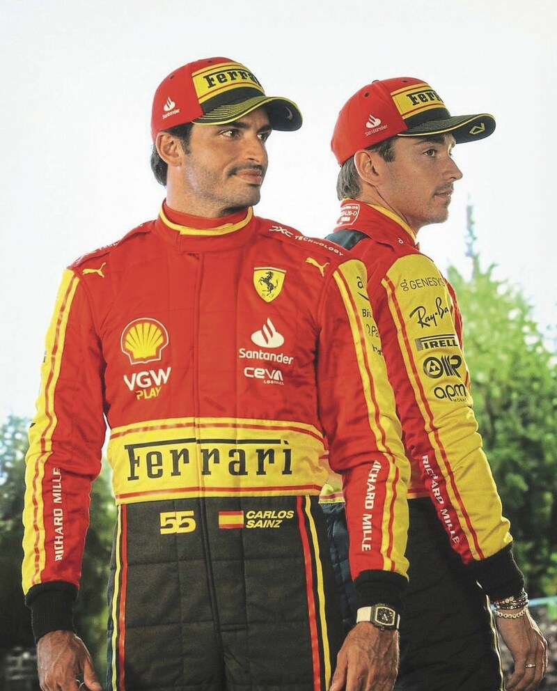 Carlos Sainz, Charles Leclerc (Bild: Scuderia Ferrari)