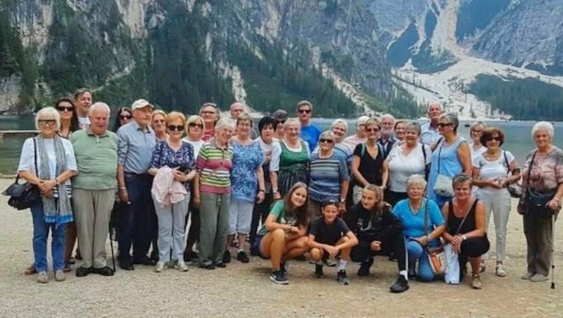 Teilnehmer bei ihrem gemeinsamen Ausflug in Südtirol (Bild: Osteoporoseselbsthilfeverein spittal)