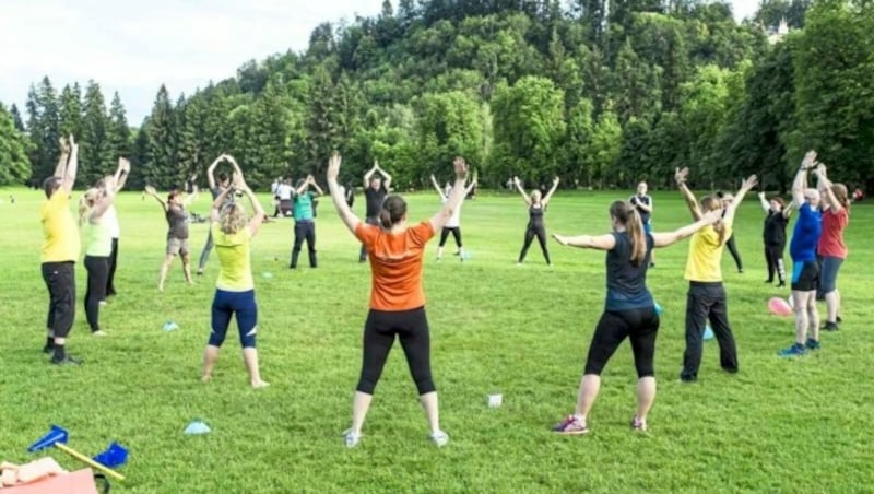 „Bewegt im Park“ lockt viele an! (Bild: ÖGK)