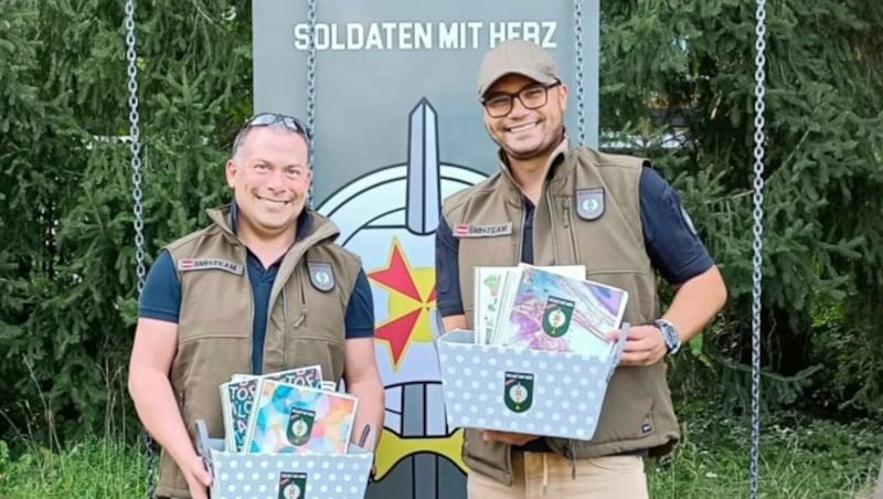 Geschenke für die WG „Contraste“ (Bild: Soldaten mit Herz)