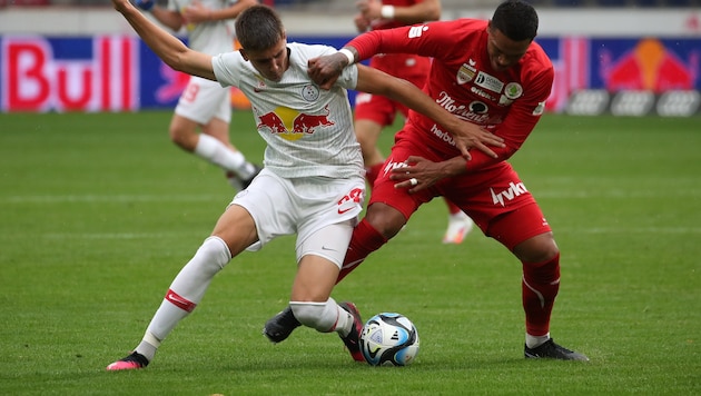 Auch in Wien werden Trummer (li.) und Liefering zu kämpfen haben. (Bild: Andreas Tröster)