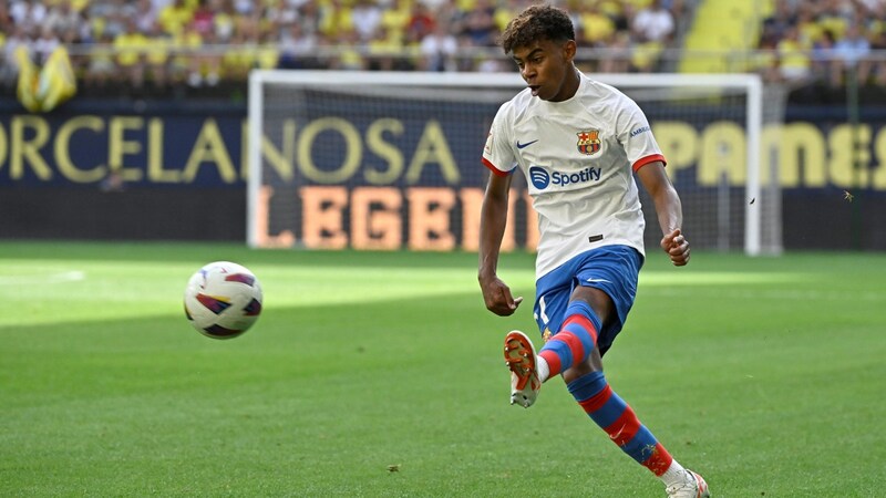 Barcelonas Lamine Yamal (Bild: APA/AFP/JAVIER SORIANO)