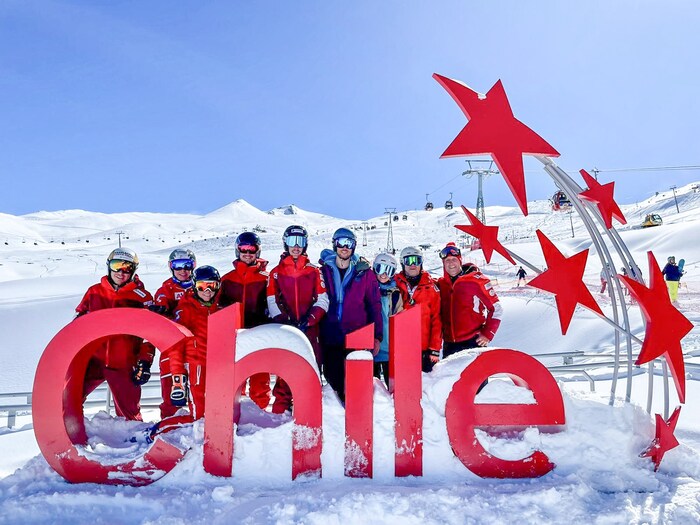 Österreichs Paraski-Team in Valle Nevado