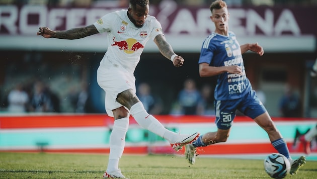 Zuletzt noch am Platz, jetzt wieder verletzt: Fernnado (li.). (Bild: Christian Hofer - FC Red Bull Salzburg)