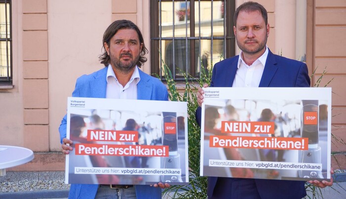 ÖVP-Landesobmann Christian Sagartz und Verkehrssprecher Hans Unger üben Kritik.