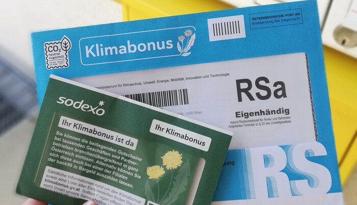 Automatisch aufs Konto oder per Post: Der Klimabonus wird ab Dienstag ausbezahlt. Je nachdem, wo ...