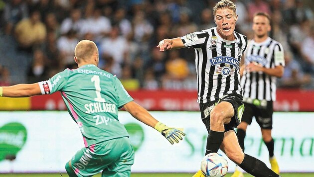 Ex-Sturm-Star Rasmus Höjlund wird „angezapft“.