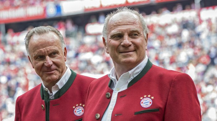 Karl-Heinz Rummenigge (li.) und Uli Hoeneß