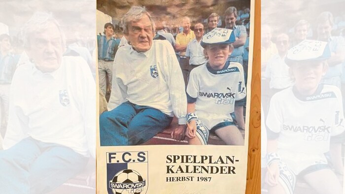 Ernst Happel mit dem damals zehnjährigen Christoph Freund