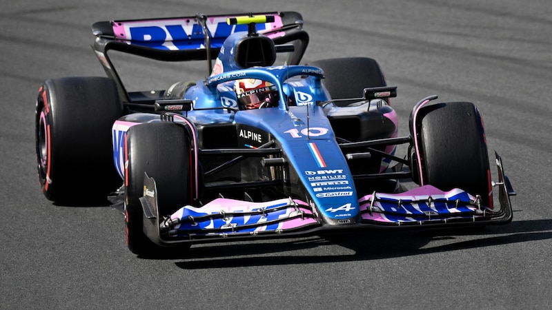 Pierre Gasly im Alpine (Bild: APA/AFP/John THYS)