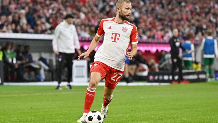 Konrad Laimer zeigte in Gladbach eine starke Leistung.