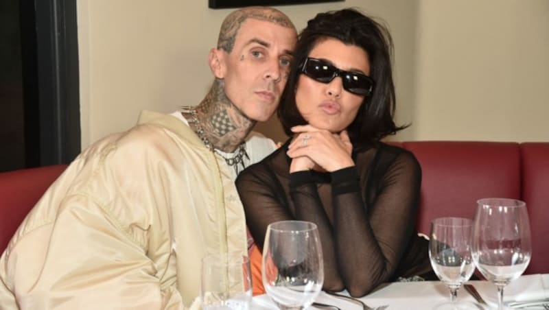 Travis Barker und Kourtney Kardashian könnten nicht glücklicher sein: Ihr Baby kam letzte Woche zur Welt. (Bild: 2022 Getty Images)