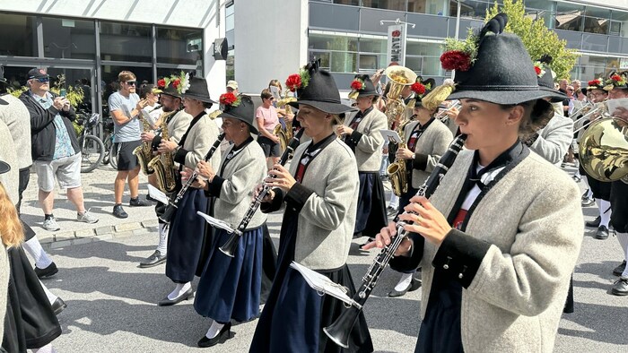So, wie man die Musikanten kennt - voll konzentriert.