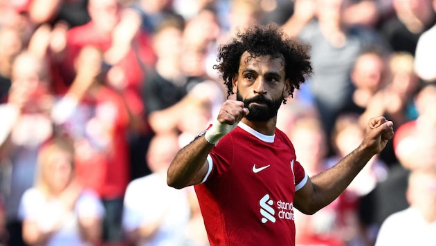 Mohamed Salah hat eine neue Frisur. (Bild: APA/AFP/Paul ELLIS)