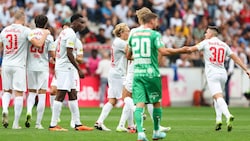 Salzburg jubelt über den Sieg gegen Rapid. (Bild: GEPA)