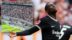 Randal Kolo Muani verließ die Eintracht für PSG. (Bild: APA/AFP/Daniel ROLAND, X/CMoffiziell)