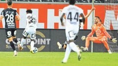 Mohammed Fuseini (li.) kam, sah und traf gegen Altach. (Bild: GEPA pictures)