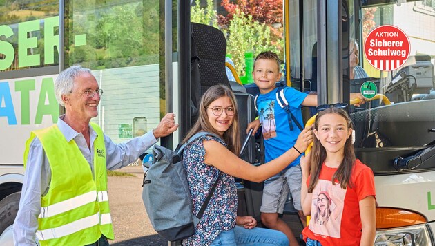 Im Lieser-Maltatal will man seit Jahren die Kinder spielerisch motivieren, im Bus zur Schule zu fahren oder zu Fuß zu gehen. (Bild: Bacher Reisen)