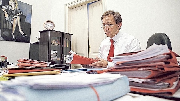 A tapasztalt ügyvéd, Rudolf Mayer lesz Teichtmeister társvédője. (Bild: Reinhard Holl)