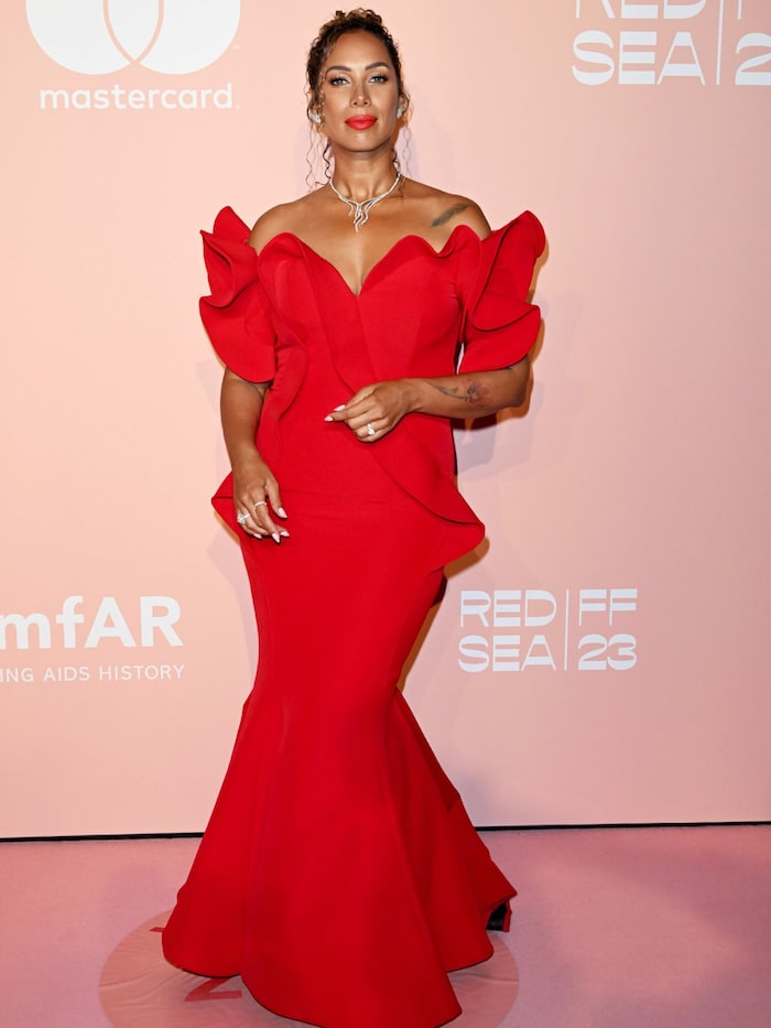 Leona Lewis kam ebenfalls in Rot
