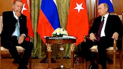 Für Präsident Recep Tayip Erdogan ging es bei den Verhandlungen mit Kremlchef Wladimir Putin auch um die sichere Gasversorgung über das Schwarze Meer. (Bild: AP)