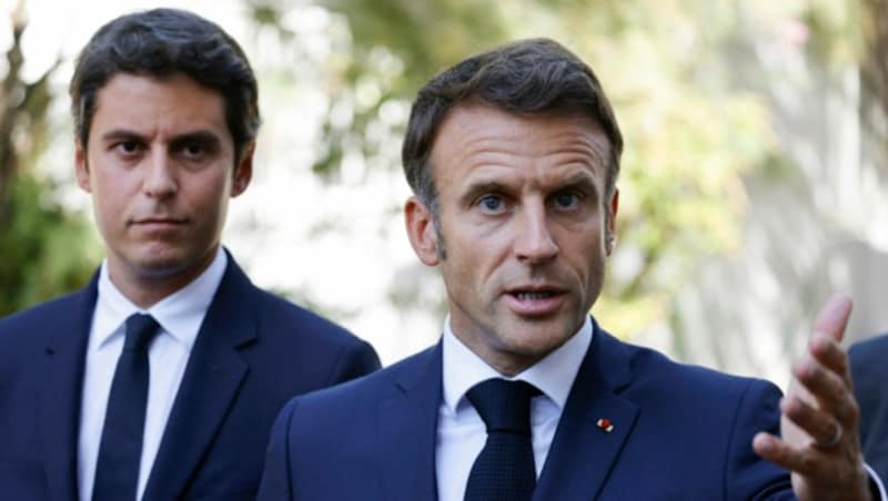 Frankreichs Präsident Emmanuel Macron (Bild: AFP)