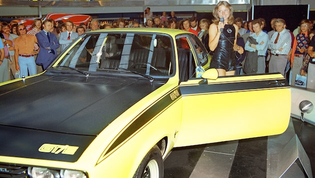 Bei Opel faszinierte auf der IAA 1973 der Manta GT-E. (Bild: Hersteller)