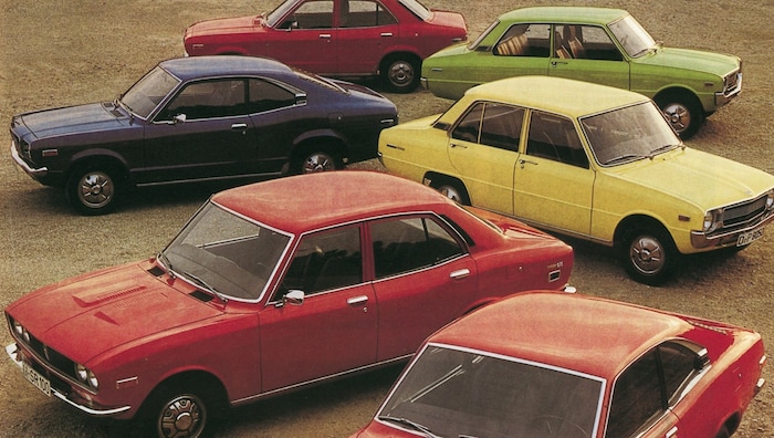 Der Mazda RX-3 hatte seine Deutschlandpremiere auf der IAA 1973.