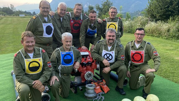 Die Bewerbsgruppe der Freiwilligen Feuerwehr Töplitsch (Bild: Zvg)