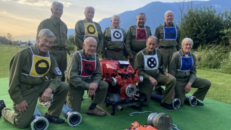 Die ersten Wettkämpfer der Wehr (Bild: Zvg)