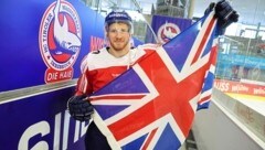 Der Union Jack verbindet Nate Halbert mit den Belfast Giants.