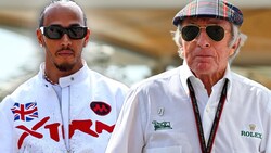 Lewis Hamilton und Jackie Stewart (Bild: GEPA, krone.at-grafik)