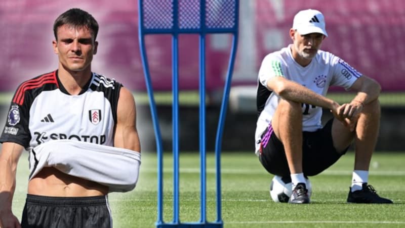 Thomas Tuchels (r.) Wunschspieler Palhinha (l.) bleibt in London. (Bild: APA/AFP/Christof STACHE/GETTY IMAGES/Tim Nwachukwu )