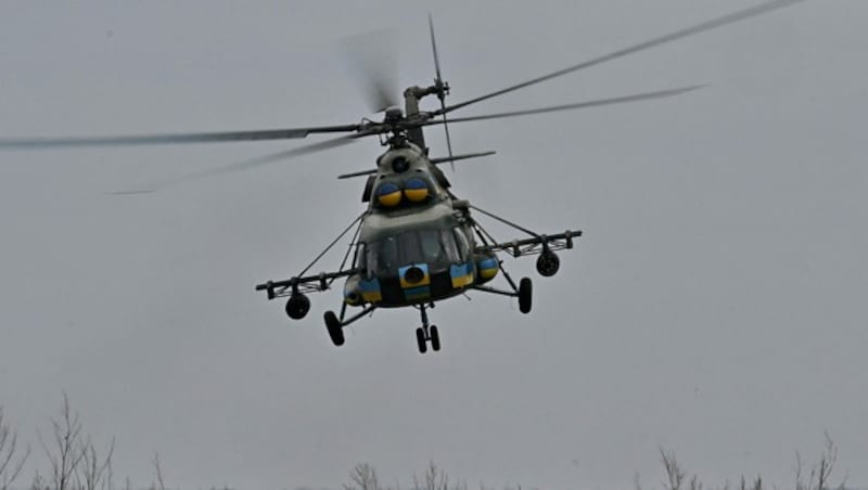 Die ukrainische Luftwaffe verfügt nunmehr über einen Mi-8-Hubschrauber aus russischen Beständen (Archivbild). (Bild: APA/AFP/Genya SAVILOV)