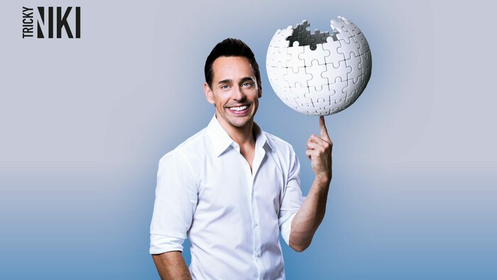 Tricky Niki mit seinem Programm „Nikipedia“.